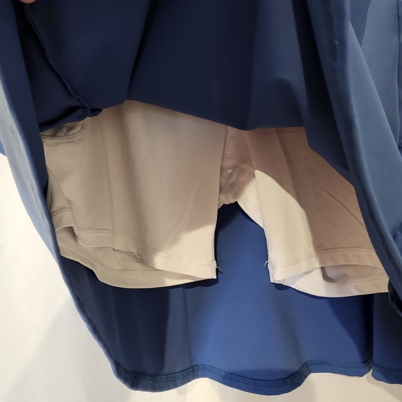 Athletic Skort Womens Size M Blue Zippered Pockets Activewear‎ Tennis Pickleball - Picture 4 of 7